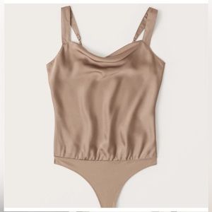 Abercrombie wide strap cowlneck cami bodysuit